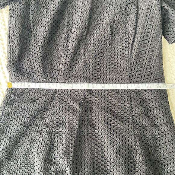 J. Crew Black Eyelet A line Dress Women's size 2 - Picture 10 of 10